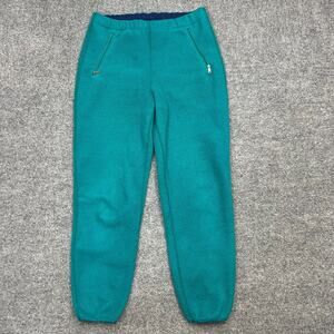VTG Patagonia Fleece Jogger Pants Womens 8 Pockets Drawstring Made in USA